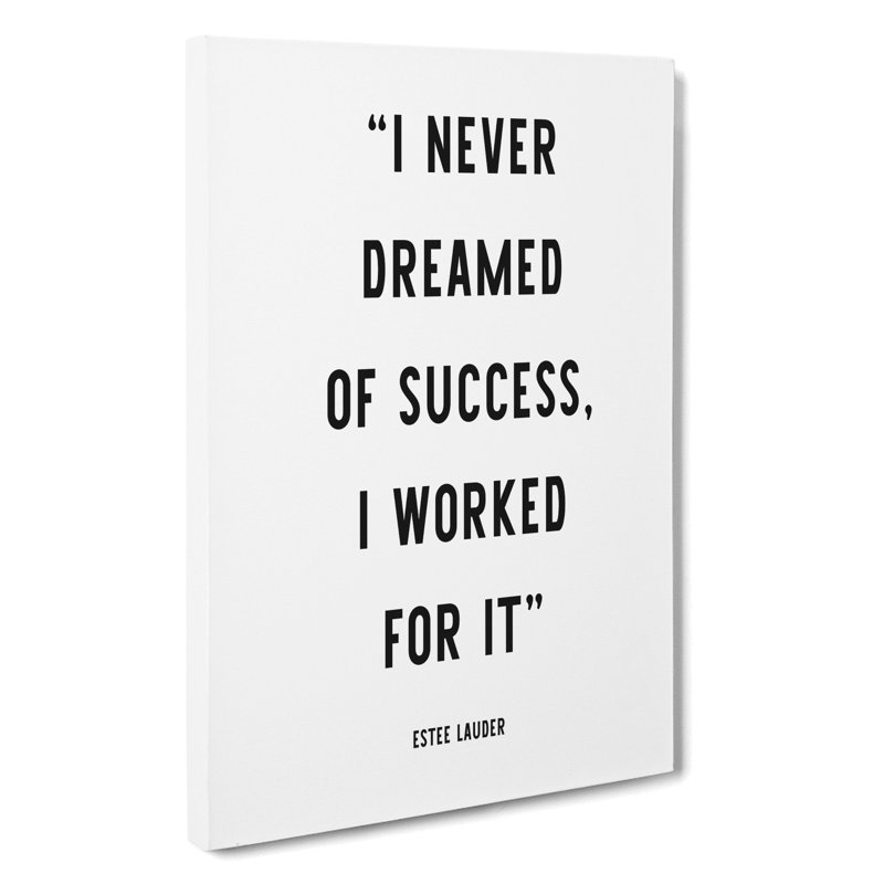 Dreamed Of Success - Wrapped Canvas Print, 60cm H x 40cm W x 3cm D