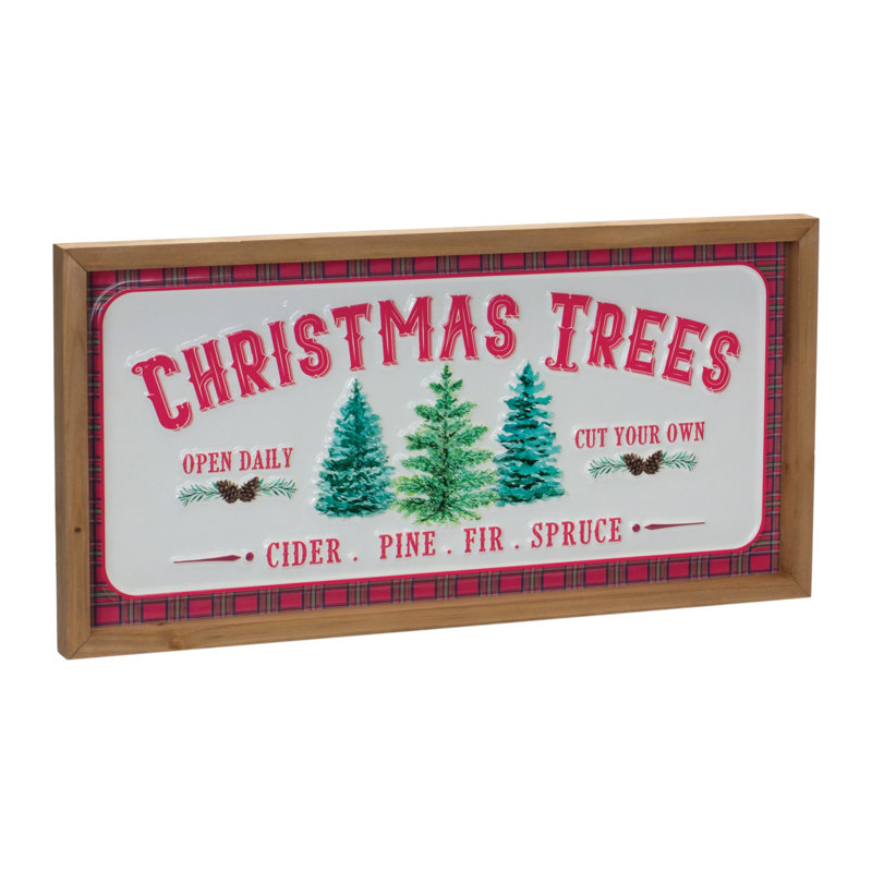 Plaque murale de Noël (ensemble de 2)