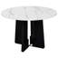 Table de salle à manger ronde pour 4 personnes, table de salle à manger de cuisine moderne, table de salle à manger ronde de 43 pouces pour le salon de la cuisine-676975876