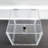 12 x 12 x 12" Clear Donation Box Plexiglass Acrylic Fundraising Ballot Tithing Box