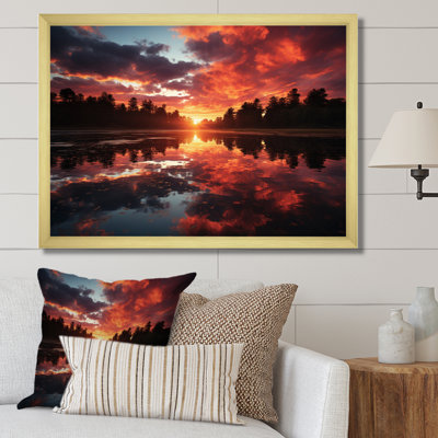 Coucher de soleil sur le lac