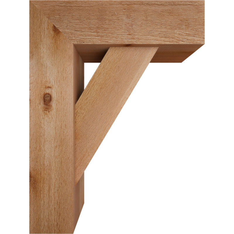 Support de bloc traditionnel avec entretoise décalée, 32 x 24, Cèdre rouge occidental de l 8 po (scié brut)