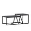 Table basse moderne avec de nombreuses tablettes 29,5 x 15,0 x 19,7 pouces Modern Anthracite | 100% panneau de particules enduit de mélamine, épaisseur: 0,7 pouce | Design industriel mural et élégant pour le salon et le bureau-217341012