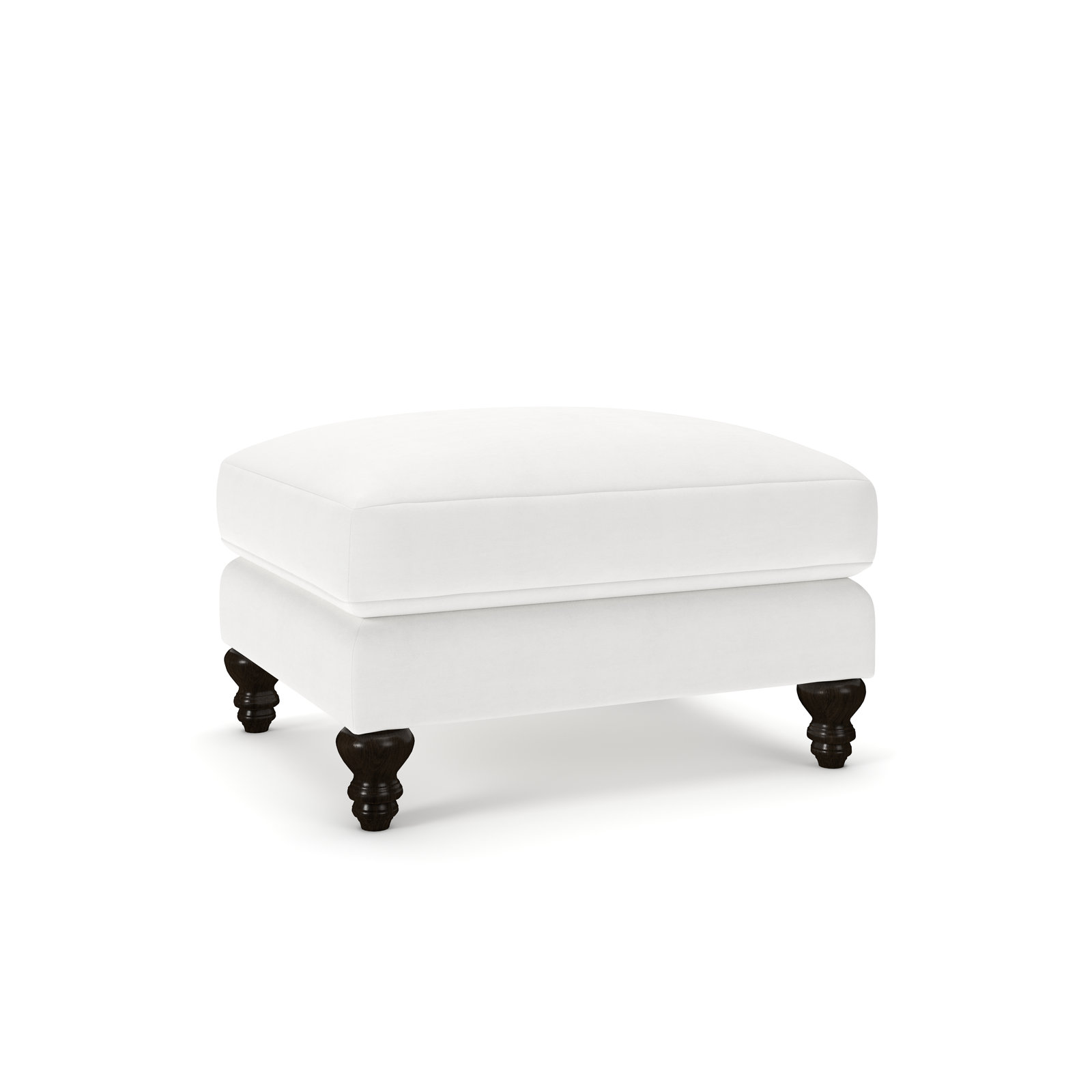 Walters Upholstered Ottoman, Bayou Off White Canvas