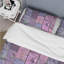 Ensemble de housse de couette en bois récupéré mauve I-109148967