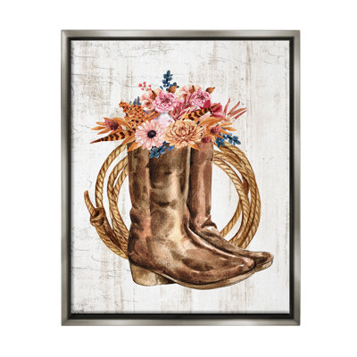 «Shabby Elegance Floral Flowers Floater Frame» par Kim Allen sur
