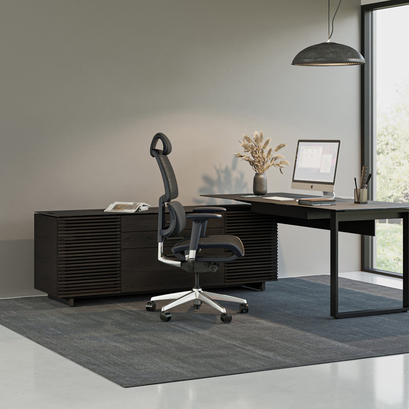 Corridor Writing Desk, Charcoal Stained Ash