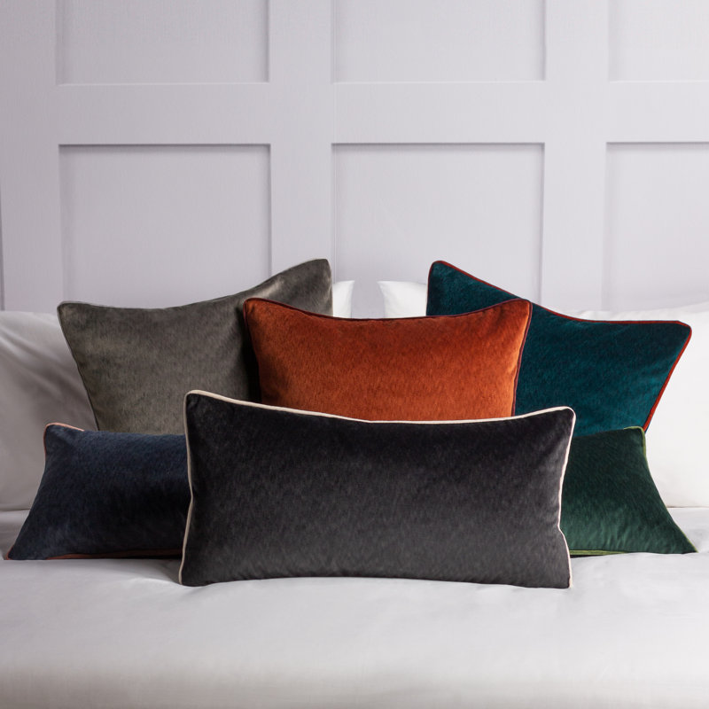 Throw Pillow Cover, Marsala Red, Rectangular, 30cm H x 60cm W x 1cm D