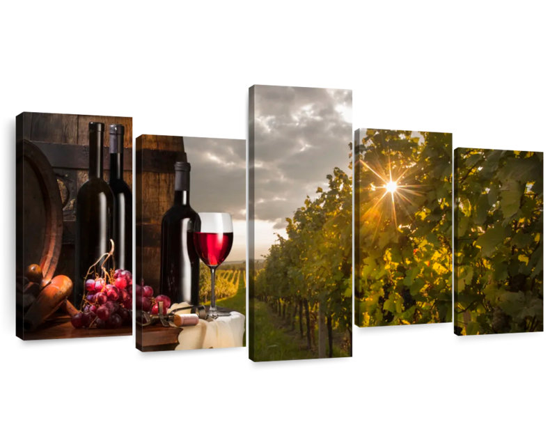Vin rouge toscan Yarlin, H 24 po x l 49 po