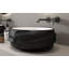 Blue Elephant 533.4mm L x 457.2mm W Matte Black Oval Sink