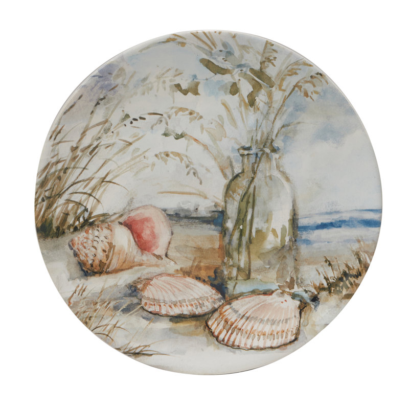 Ensemble de 4 assiettes à salade Coastal Landscape