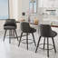 Tabouret de bar moderne rembourré et rembourré en cuir de polyuréthane épais avec pieds en bois-1674410618-1674410617