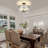 4 - Light Modern Glass Drum Semi Flush Mount Ceiling Light Fixture For Kitchen Bedroom Entryway Hallway-548194217