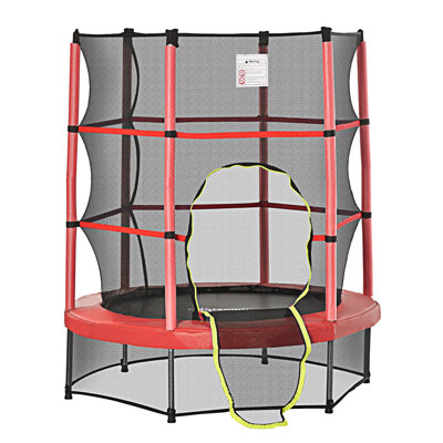 5Ft Kids Trampoline With Enclosure Net
