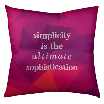 Simple and Sophisticated Throw Pillow