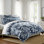 Alexandria Indigo Cotton Duvet Cover Set