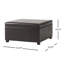 Repose-pieds carré avec rangement en similicuir de 35,25 po Farranalessary
