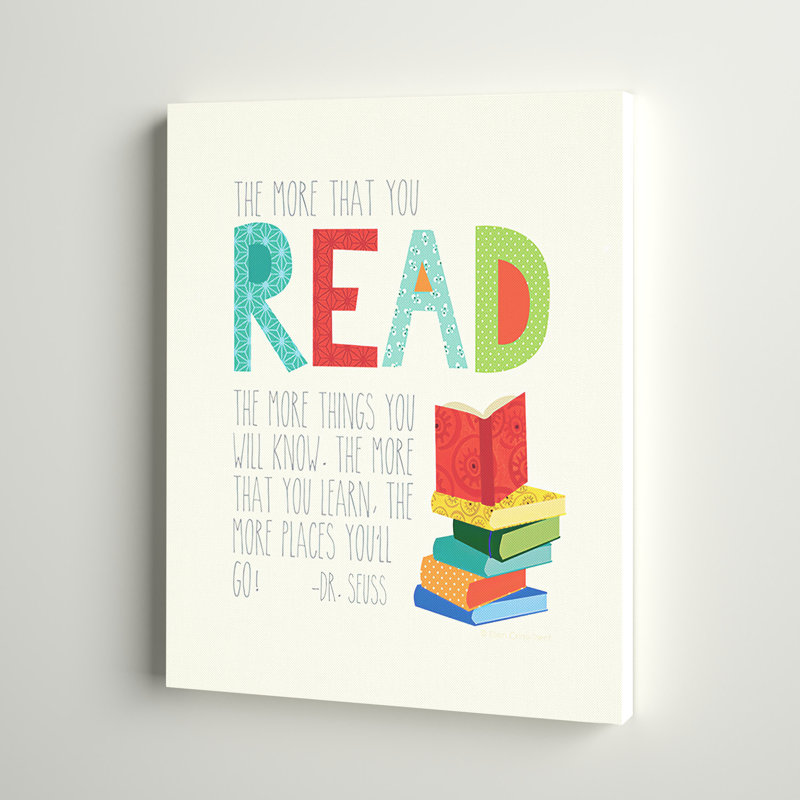 Abernathy «Read», lettres, monogrammes et noms, Toile tendue, H 20 po x l 16 po x P 1,5 po