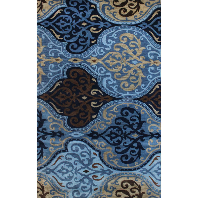 Aditya Cowhide Paisley Indoor Rug, Rectangle 4' x 6'