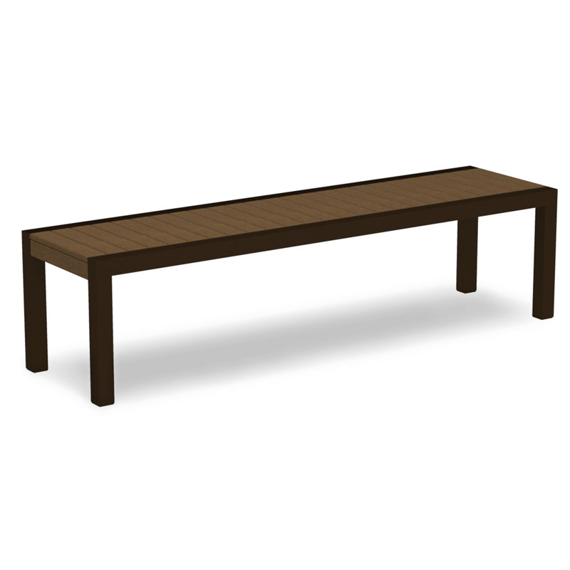 Banc POLYWOOD MOD 68 ", Teck, Bronze texturé