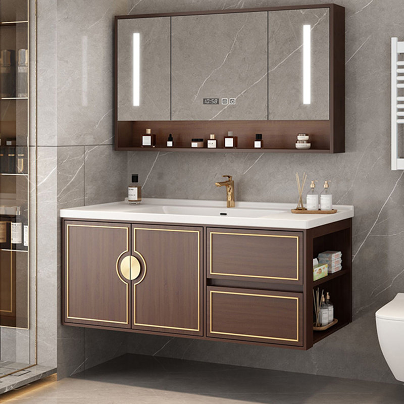 Armoire de salle de bain américaine rétro et simple