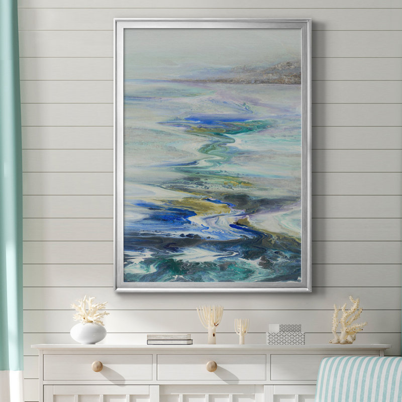 Toile encadrée Slow Melt Premium - prête à être accrochée, Toile avec cadre argenté, H 30,5 po x l 42,5 po x P 1,5 po