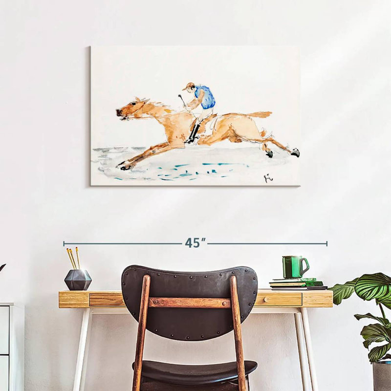 Sirécie au galop Sireci 1878, H 24 po x l 36 po