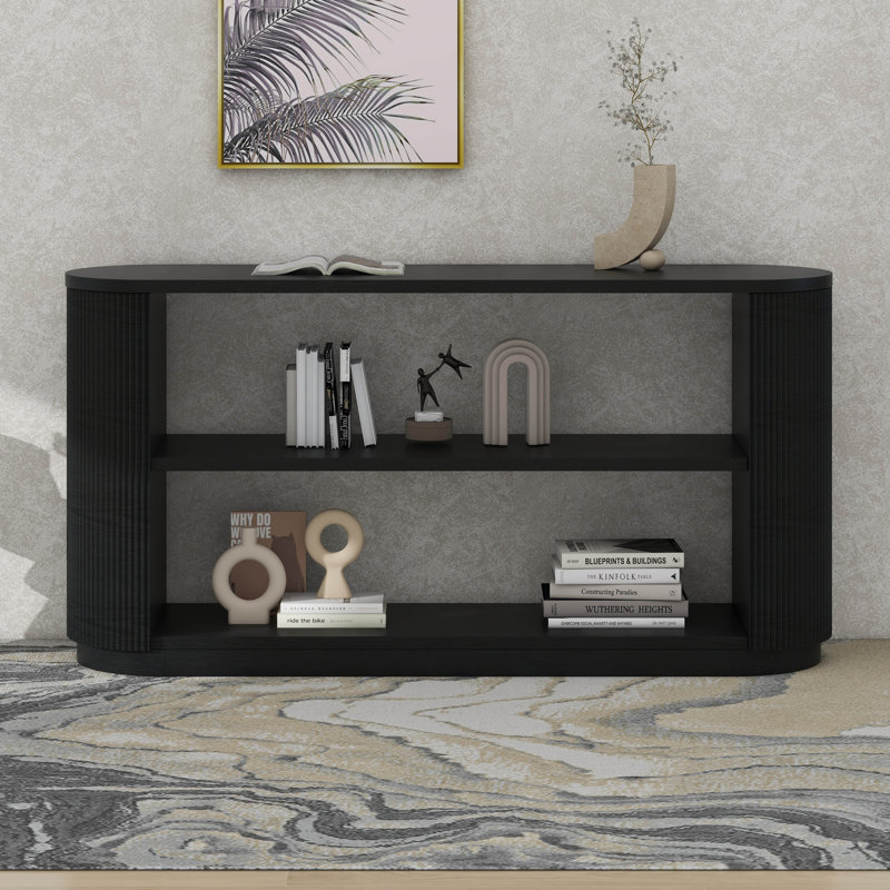 Console avec tablette Modern, Noir