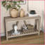 Table basse de style campagnard avec tablette de rangement HOMcom Couloir