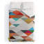 Ensemble de housse de couette en microfibre blanche, orange et bleue Three of the Possessed-31744805
