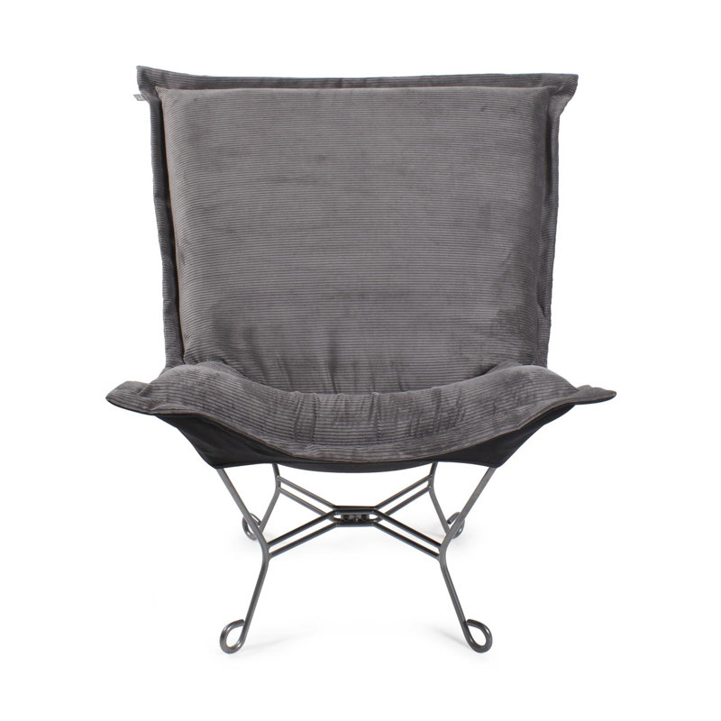 Fauteuil gonflable Pana Charbon/Naturel, Gris anthracite