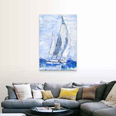 Reproduction d’art sur toile « Blue Sails II » par Ethan Harper