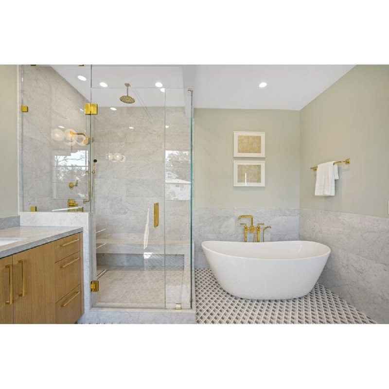 Marquis 70'' L Soaking Bathtub, Glossy White, White