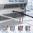 200 Lb. Daily Commercial ice maker 55lbs Storage Bin，Automatic cleaning function