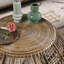 Table basse ronde grise délavée