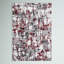 Tapis gris / rouge / blanc à motif abstrait Mascia-350889712