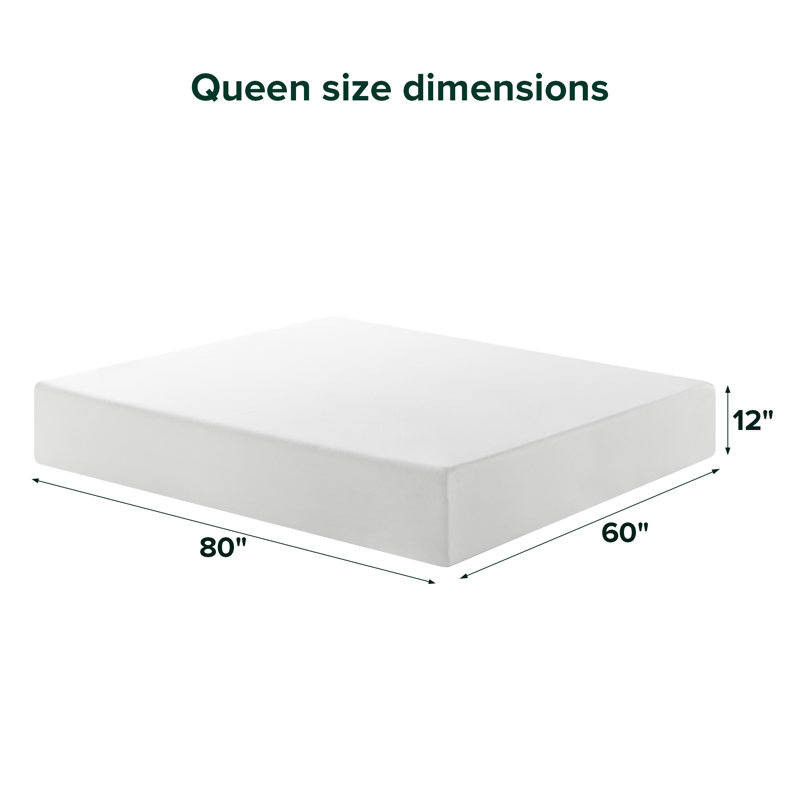 Matelas en mousse à mémoire de forme 12 po - Sleep by Wayfair ™, Grand lit, 12"