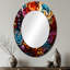 Opt Art Vibrant Illusions I - miroir mural Op Art, miroir décoratif moderne, impression d'art en métal-121544121-121544125