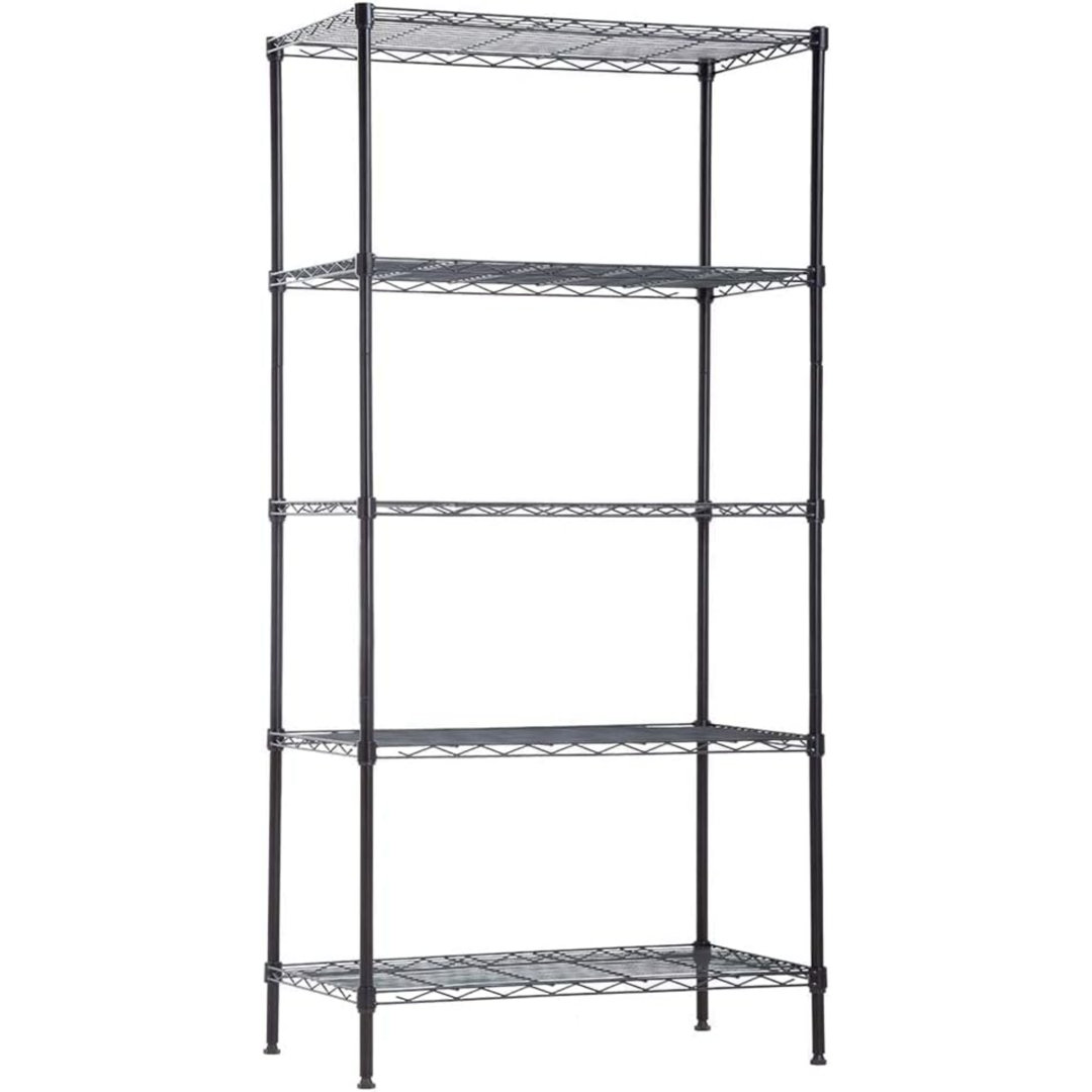 24'' W Metal Height -Adjustable Shelving Unit Rebrilliant