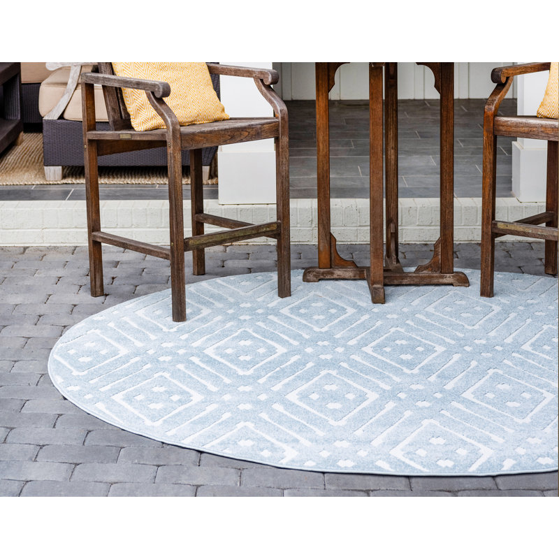Tapis intérieur / extérieur Sabrina Soto Ella, Rond 8 pi
