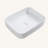 20X15 Inch White Ceramic Rectangular Vessel Bathroom Sink