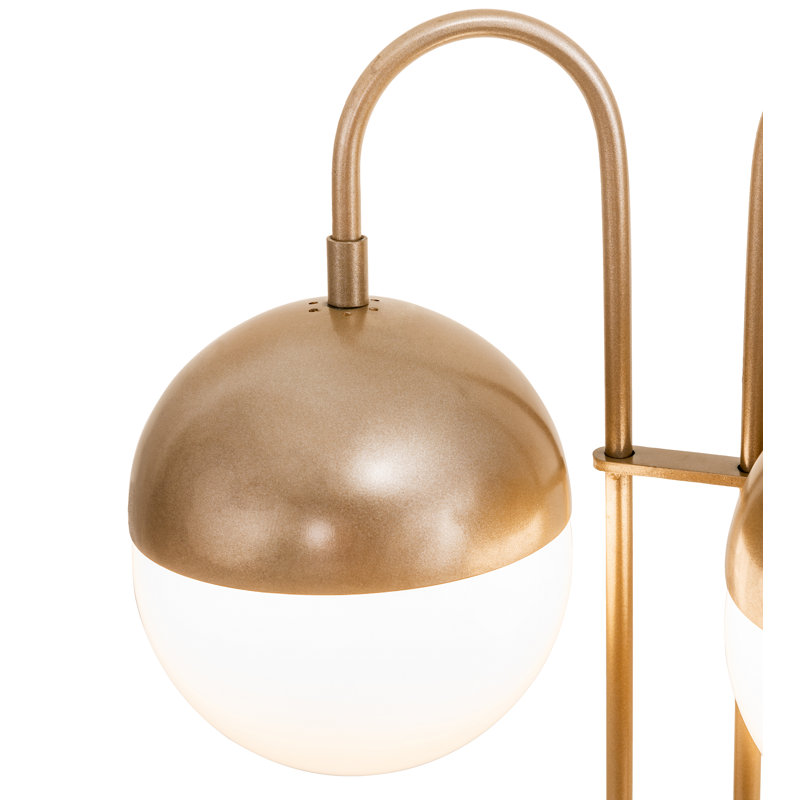 Bola Deux 21" Gold Arched Table Lamp