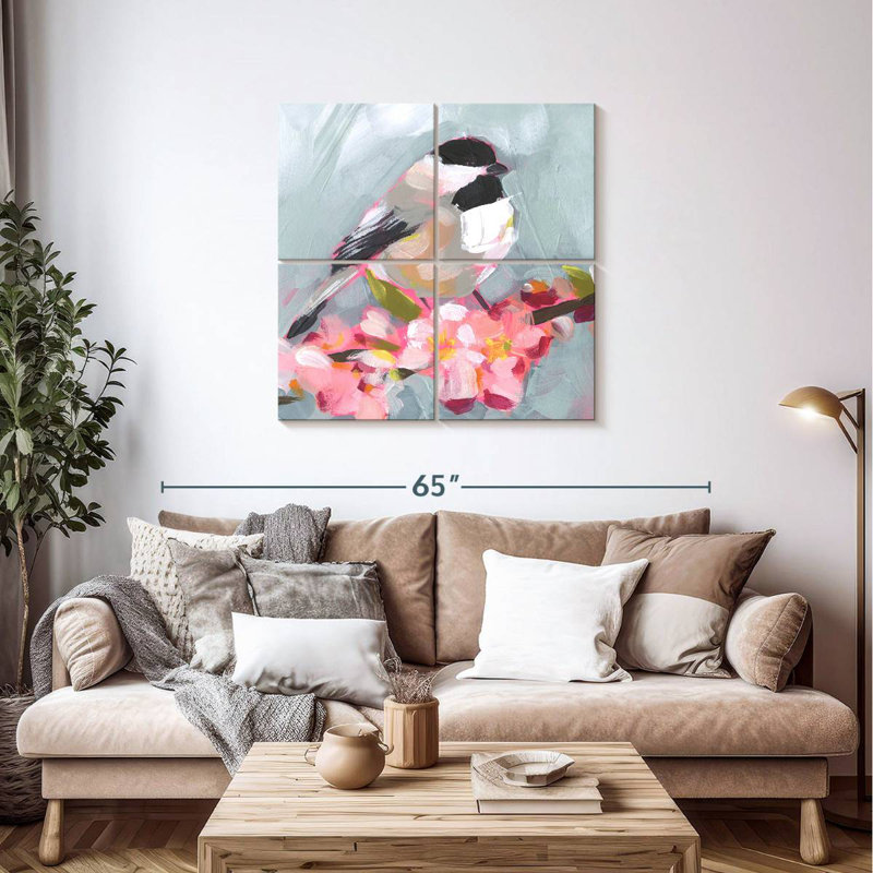 Brampt Brushstroke Bird II, H 38 po x l 38 po