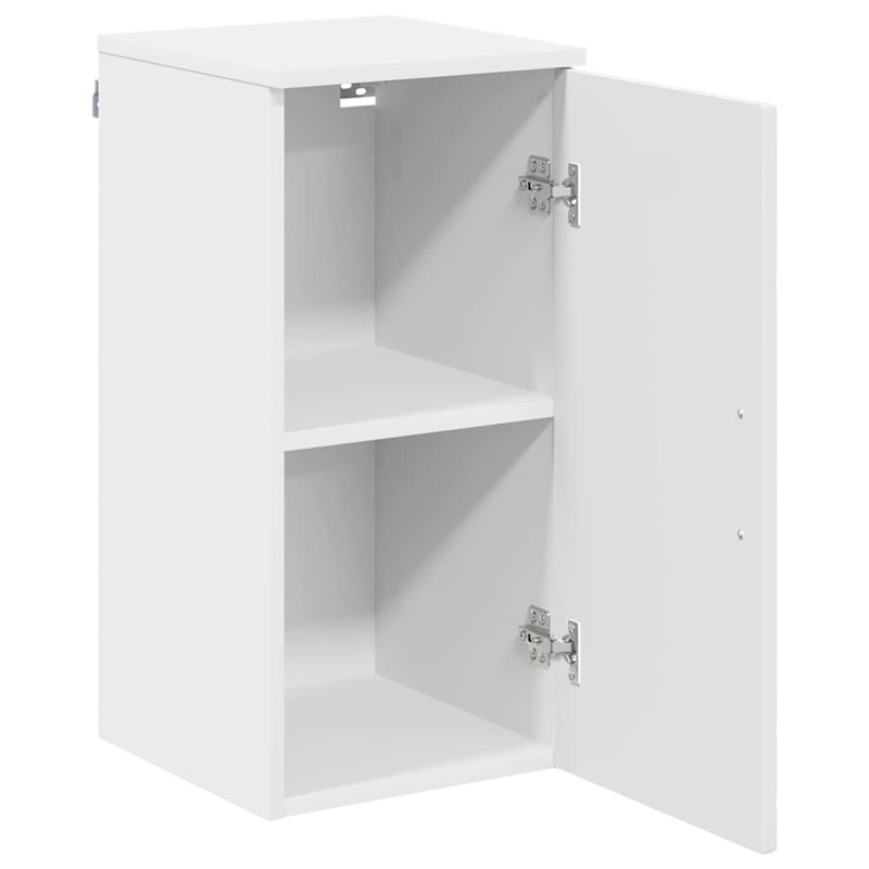 30cm Wall Mounted Bathroom Vanity Base Only, White