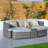 Queensway 89'' Wide Curved Patio Daybed with Cushions