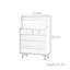 Commode multifonctionnelle en noyer noir
