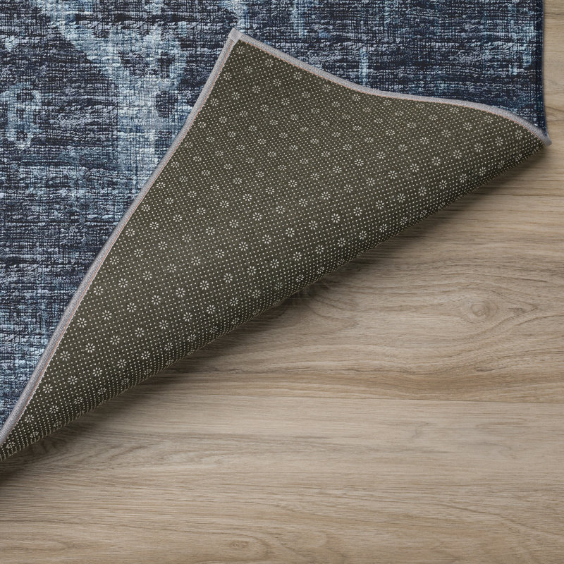 Tapis intérieur / extérieur en polyester tissé à la machine Fenwick, Rectangle 1 pi 8 po x 2 pi 6 po