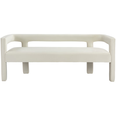 Velvet Upholstered Bench