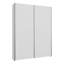 Modern sliding door wardrobe, 2-doors, space-saving, engineered wood, white-1855948165