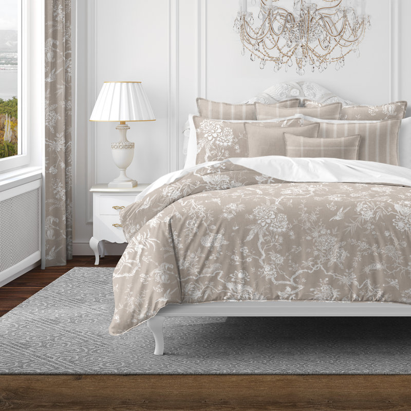 Elwood Natural Cotton Comforter Set  8 Piece, Super King Comforter + 7 Additional Pieces